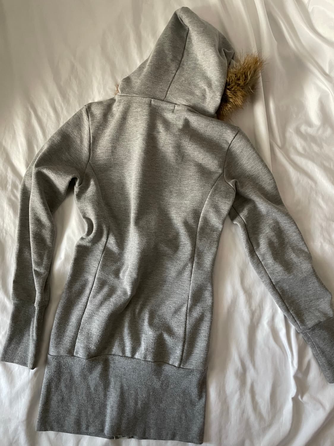 빈티지 y2k 갸루 퍼 딱붙 투웨이 후드집업 상품이미지2