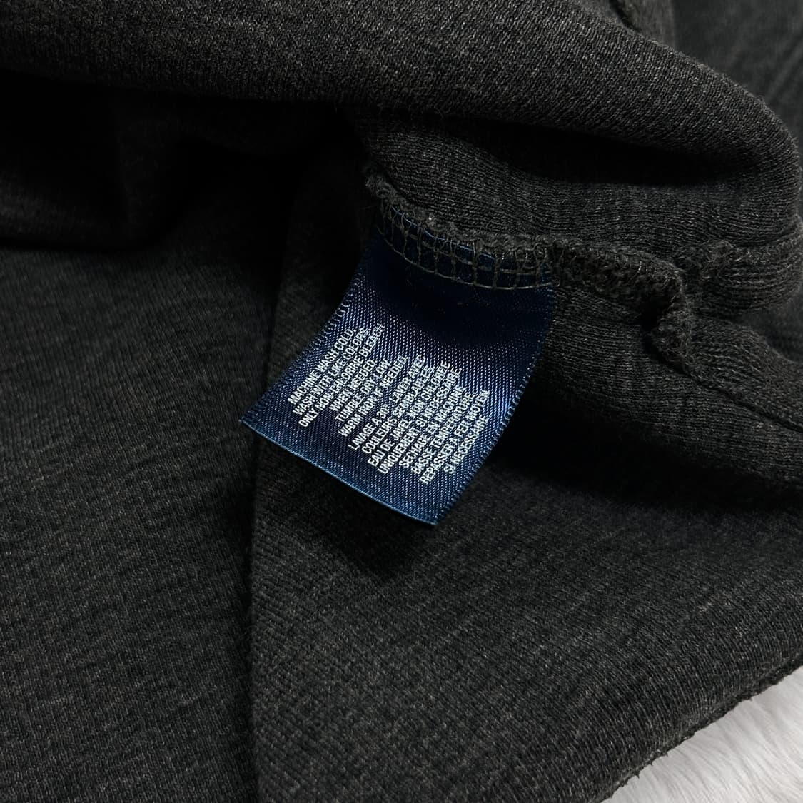 폴로 차콜 코튼 반집업 상품이미지7