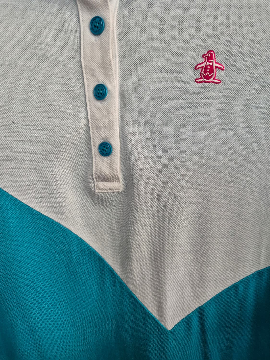 먼싱웨어 여성용 긴팔 폴로티 셔츠 블루/화이트 상품이미지6