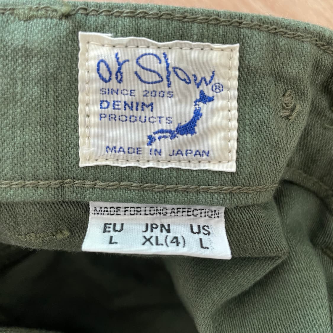  (새제품)오어슬로우 퍼티그팬츠 레귤러핏 (4) 상품이미지3