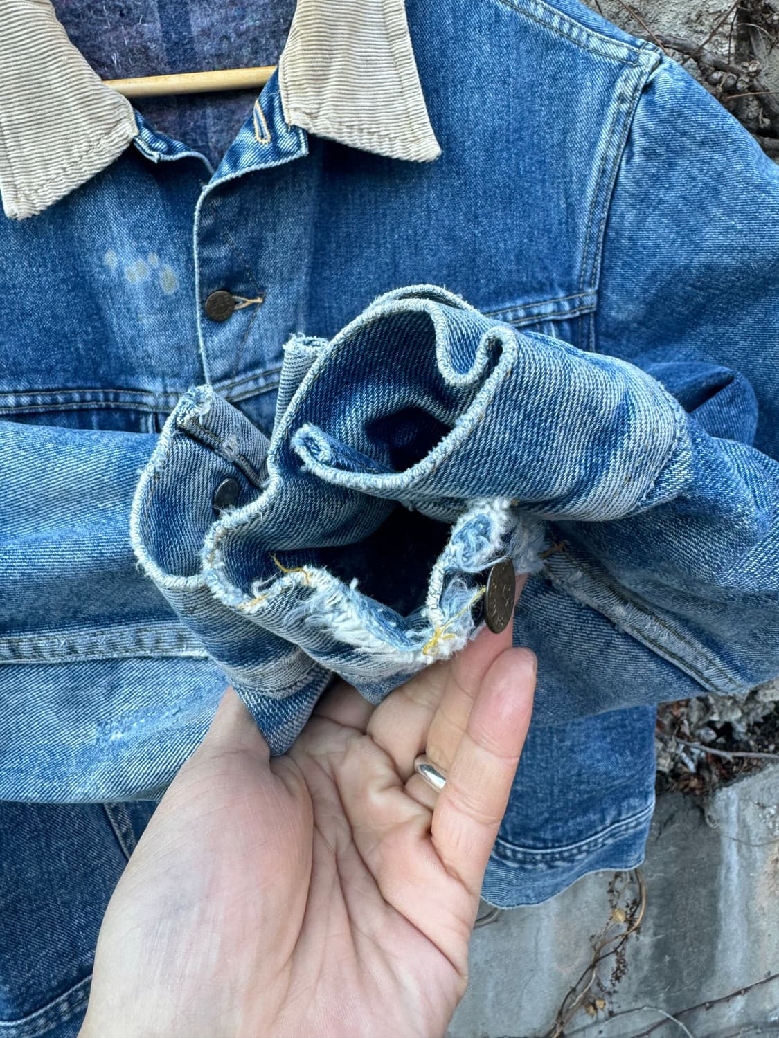 70~80s lee 빈티지 스톰라이더 블랭킷 안감 데님 트러커 자켓 상품이미지7