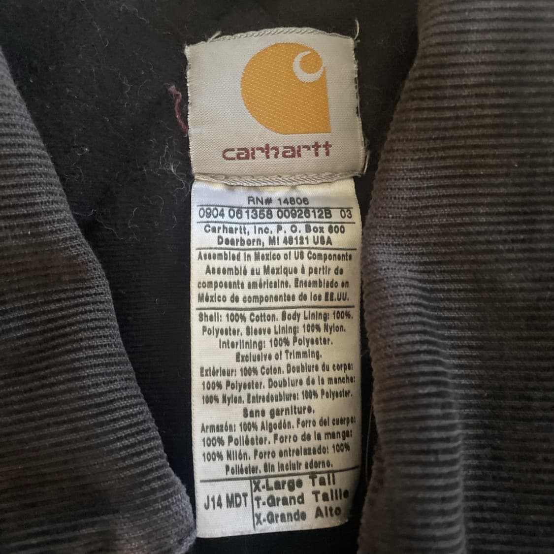 칼하트 J14 디트로이트 자켓 상품이미지2