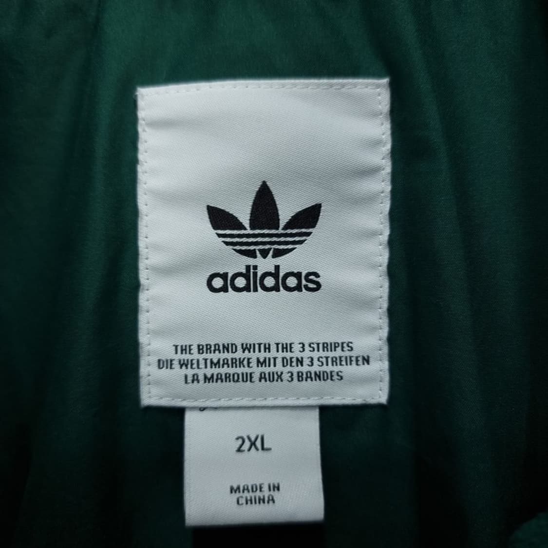 [아디다스] 빅로고 프린팅 롱 바람막이 코트 그린 M19006 상품이미지8