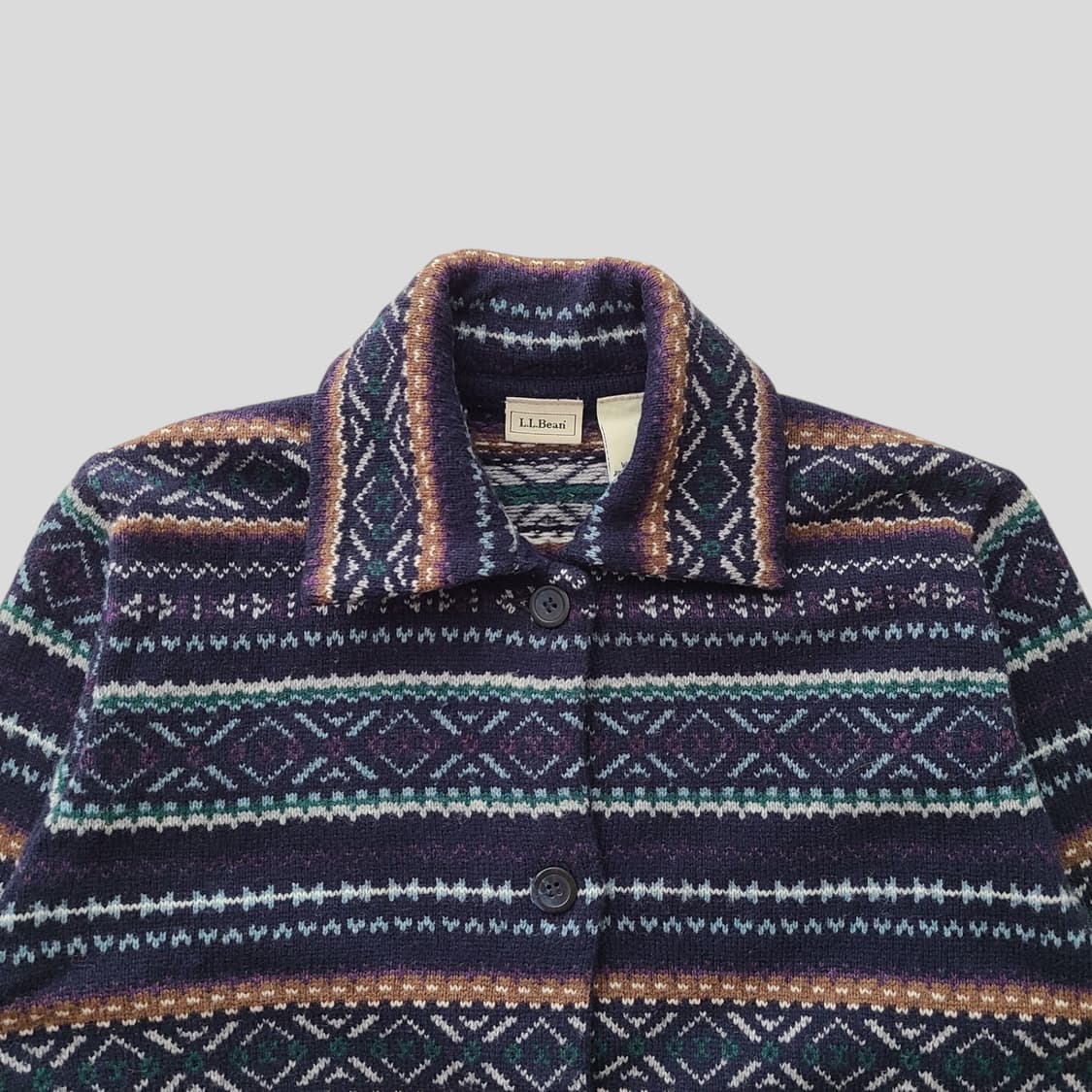 엘엘빈 페어아일 울 가디건 상품이미지2