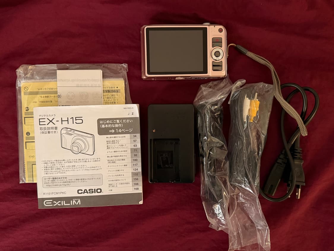 ✨풀박스!) 카시오 엑슬림 h15 핑크 상품이미지3