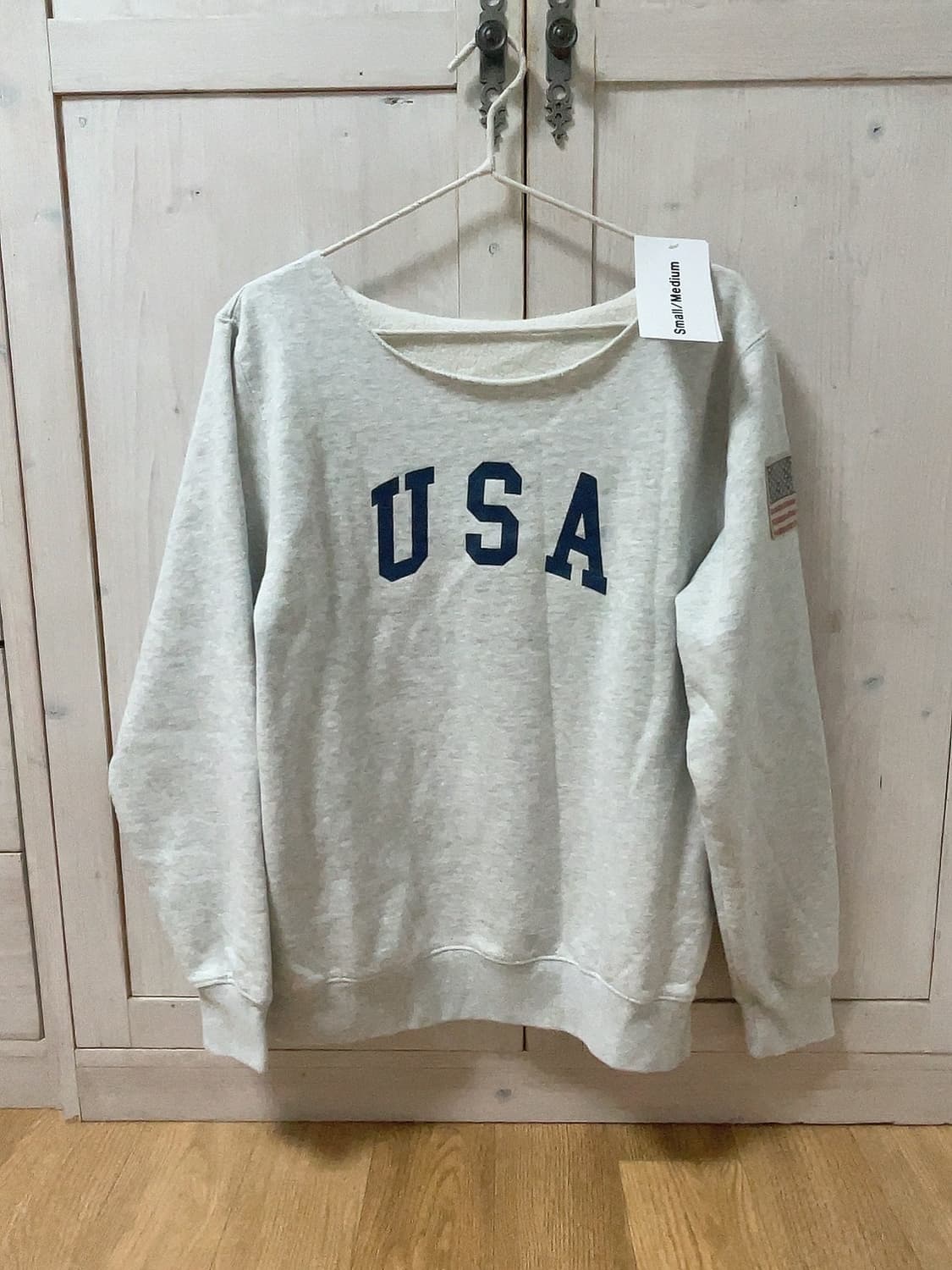 브랜디멜빌 원숄더 맨투맨 스웻셔츠 그레이 새상품 상품이미지1