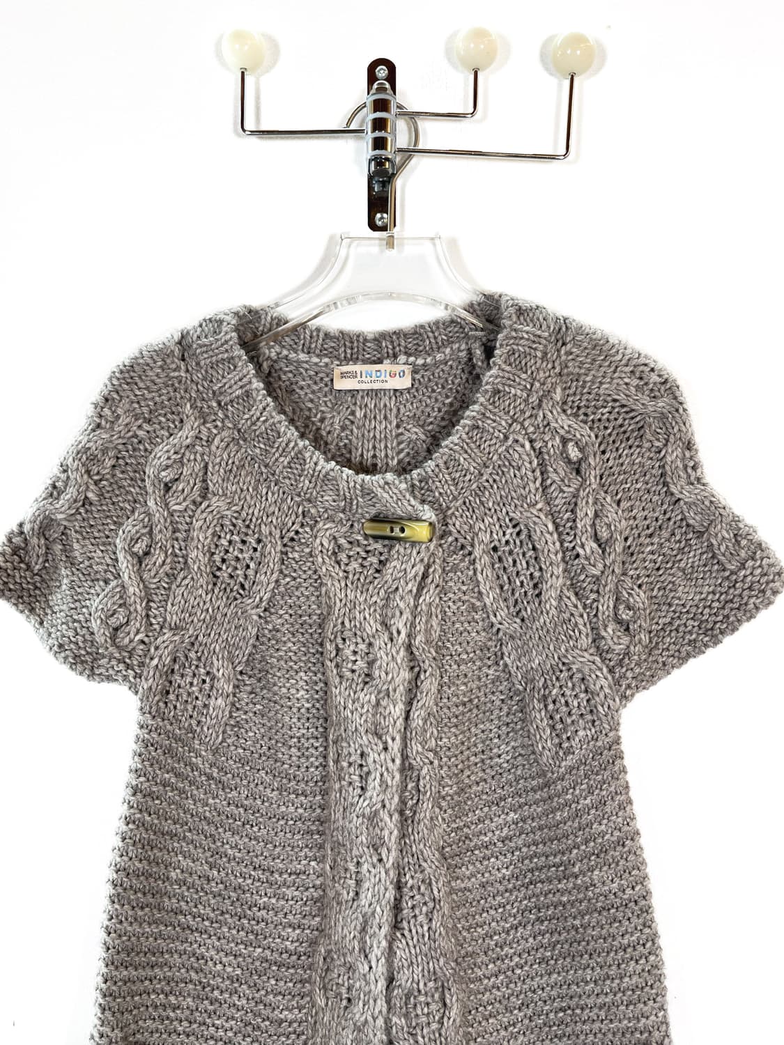 막스앤스펜서 울 토글 반팔 니트 상품이미지2