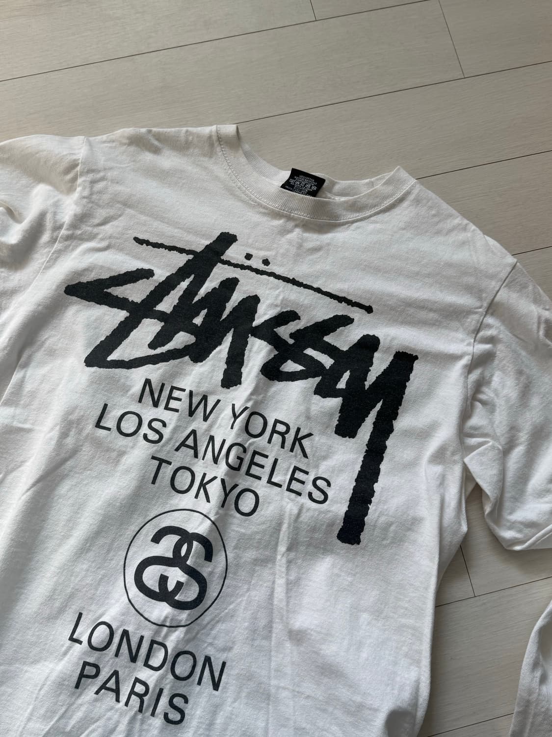 스투시 월드투어 긴팔 롱슬리브 긴소매 티셔츠 S 급처 상품이미지1