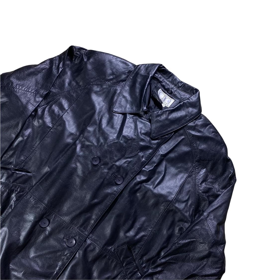 3XL 빈티지 가죽 트렌치 상품이미지2