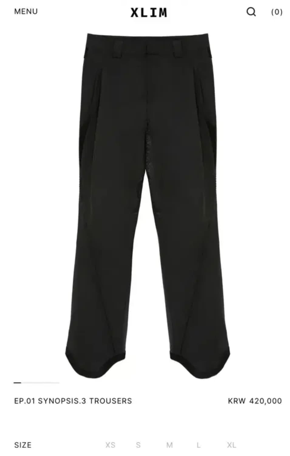 [3]xlim ep.1 시놉시스3 트라우저 블랙 상품이미지7