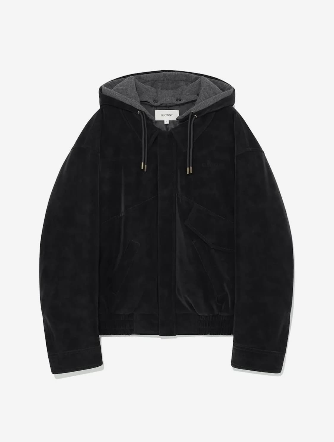 글로니 어반 스웨이드 점퍼 블랙m 상품이미지1