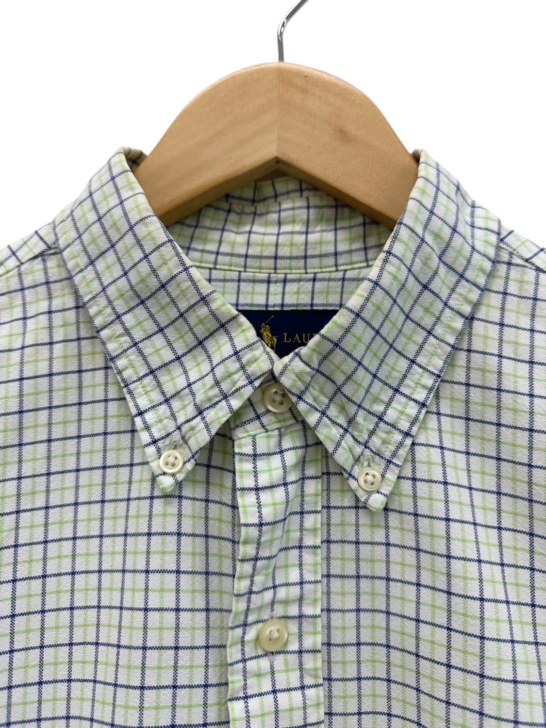 폴로 랄프로렌 체크 셔츠 그린 (L~XL))  상품이미지3