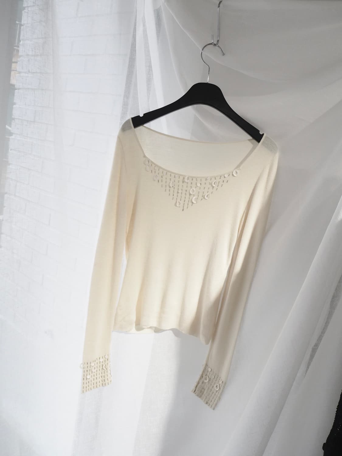 karl lagerfeld beads detail knit  상품이미지2