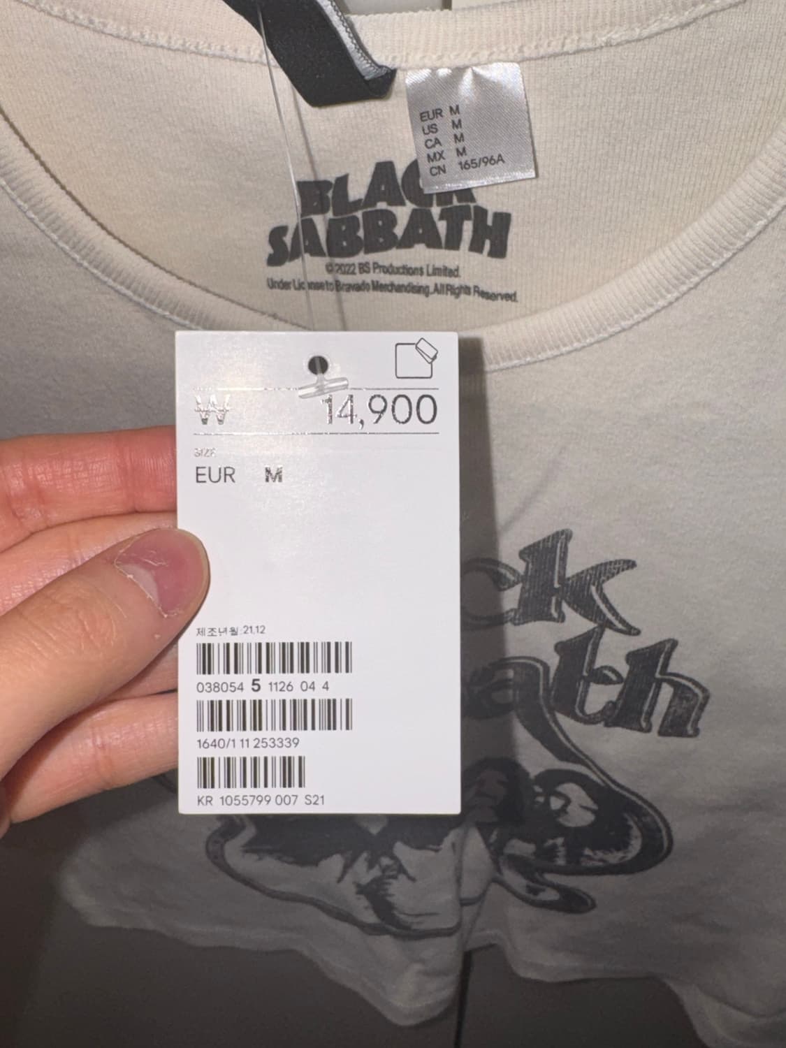 H&M 크롭 티셔츠 새상품 상품이미지3