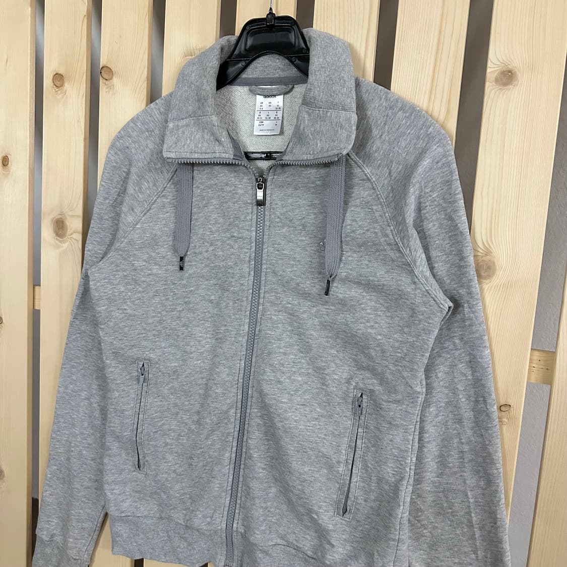 (S) 아디다스 그레이 코튼 져지 집업 상품이미지2