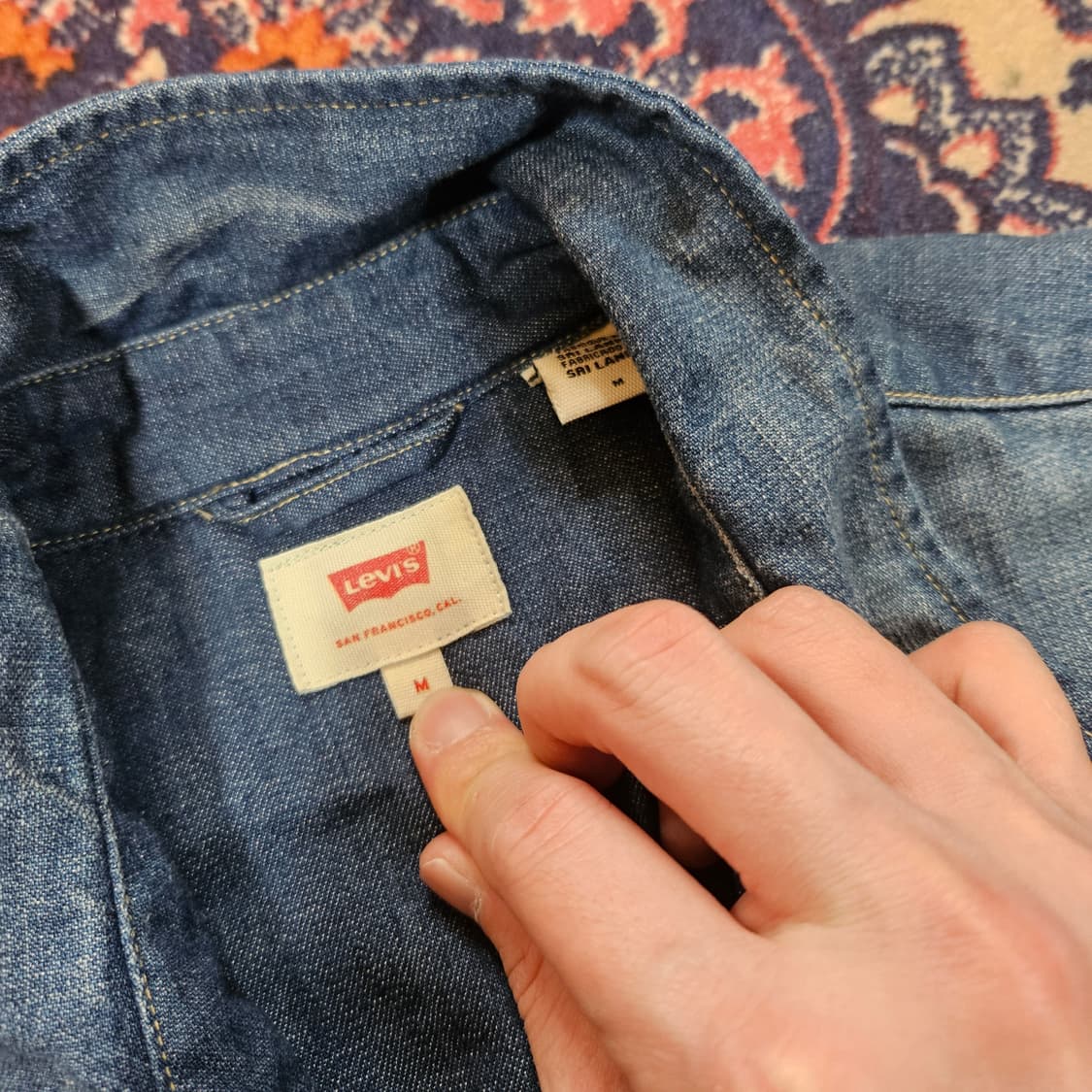 리바이스(Levis) 데님 웨스턴 셔츠 M size 상품이미지7