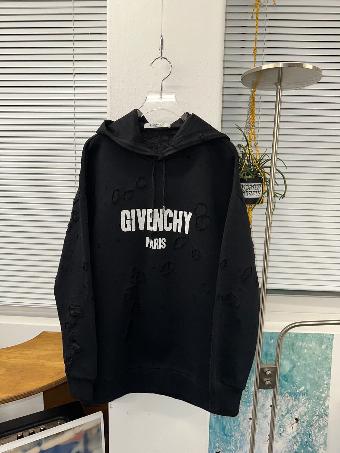 시스루 디테일 후드 s 상품이미지2