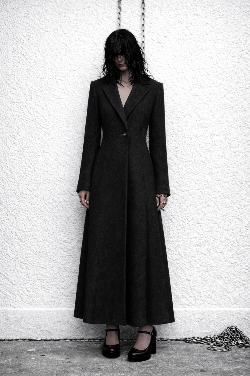 CLÉ des ZONES – Wool full-length coat 상품이미지1