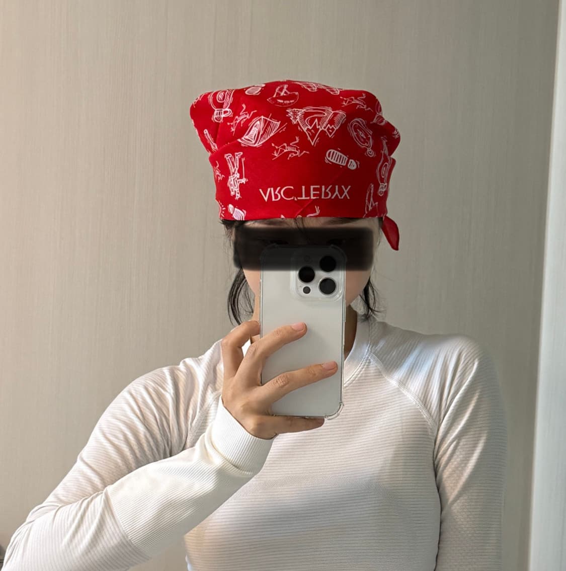 아크테릭스 반다나 스카프 레드 상품이미지6