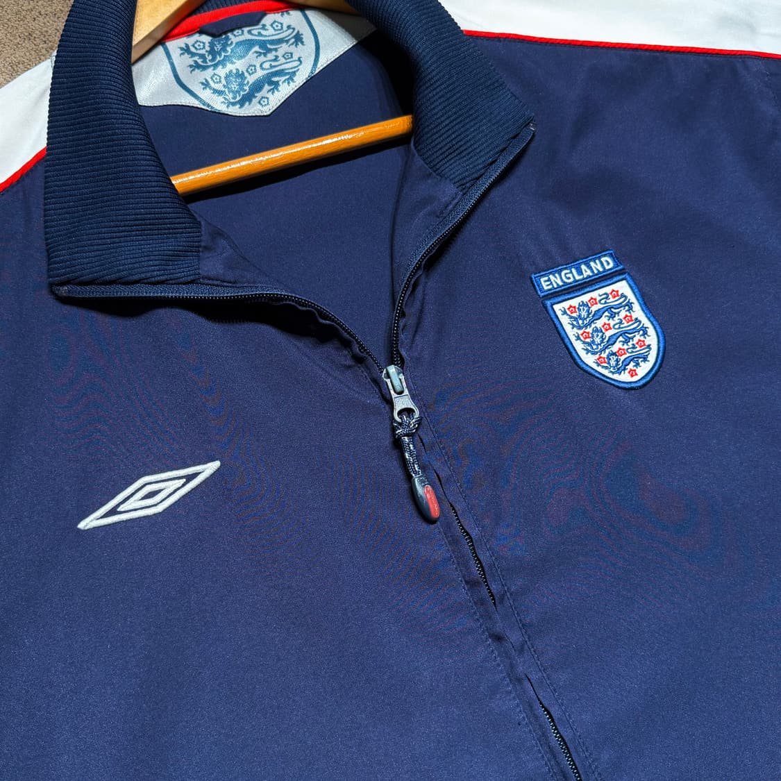 잉글랜드 엄브로 00s 국대 져지 집업 자켓 XL 상품이미지2