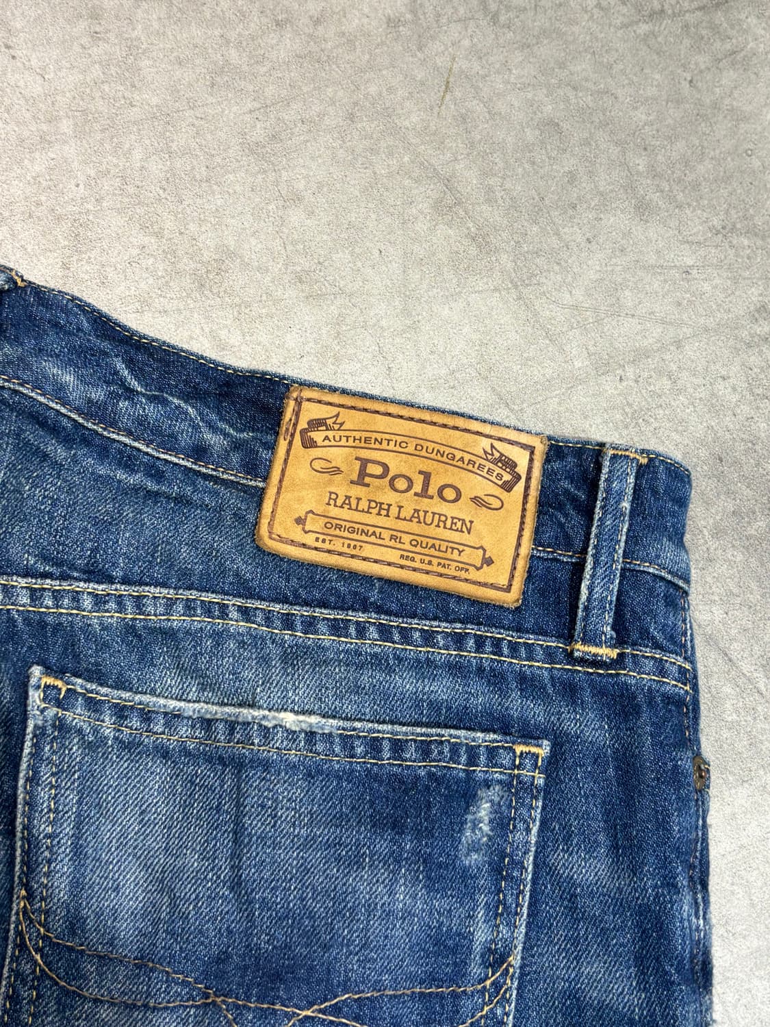 폴로 데미지 워싱 데님 팬츠 바지 상품이미지10