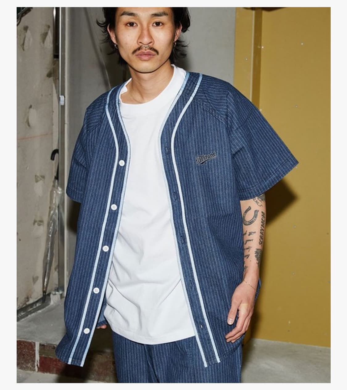 ATMOS JAPAN - DENIM BASEBALL SHIRT 상품이미지3