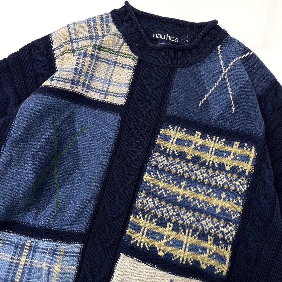 노티카 패턴 니트 상품이미지2