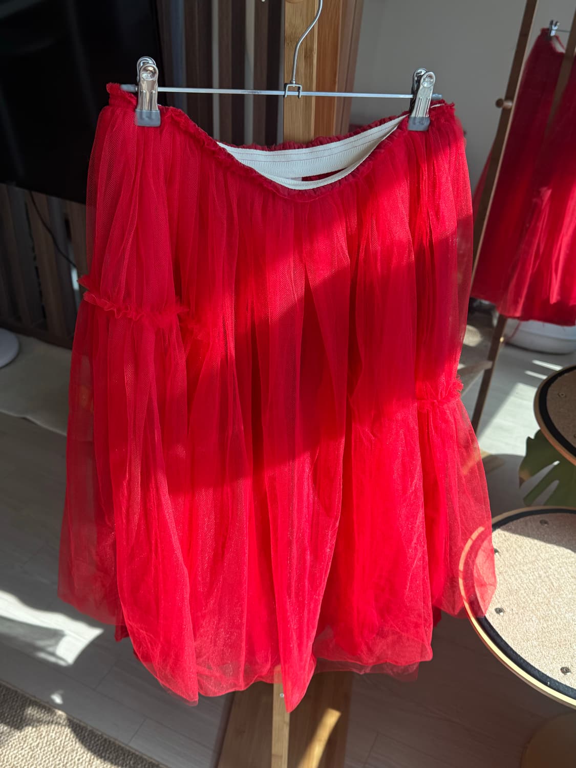Comme des garcons*2 tulle skirt red 상품이미지1