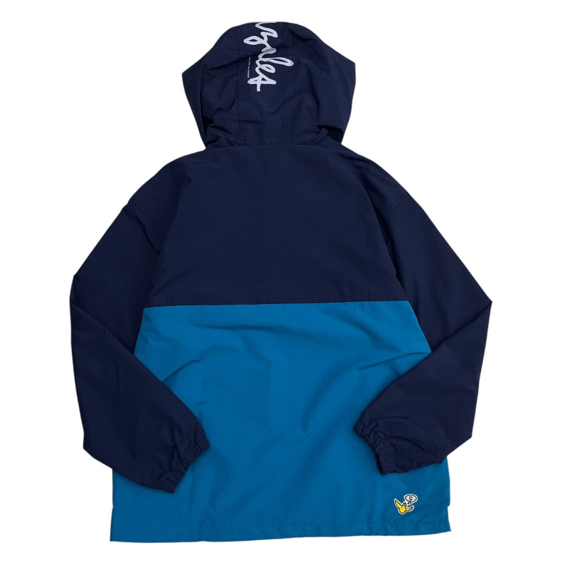 커버낫 블루 배색 네이비 후드 바람막이 L 상품이미지3