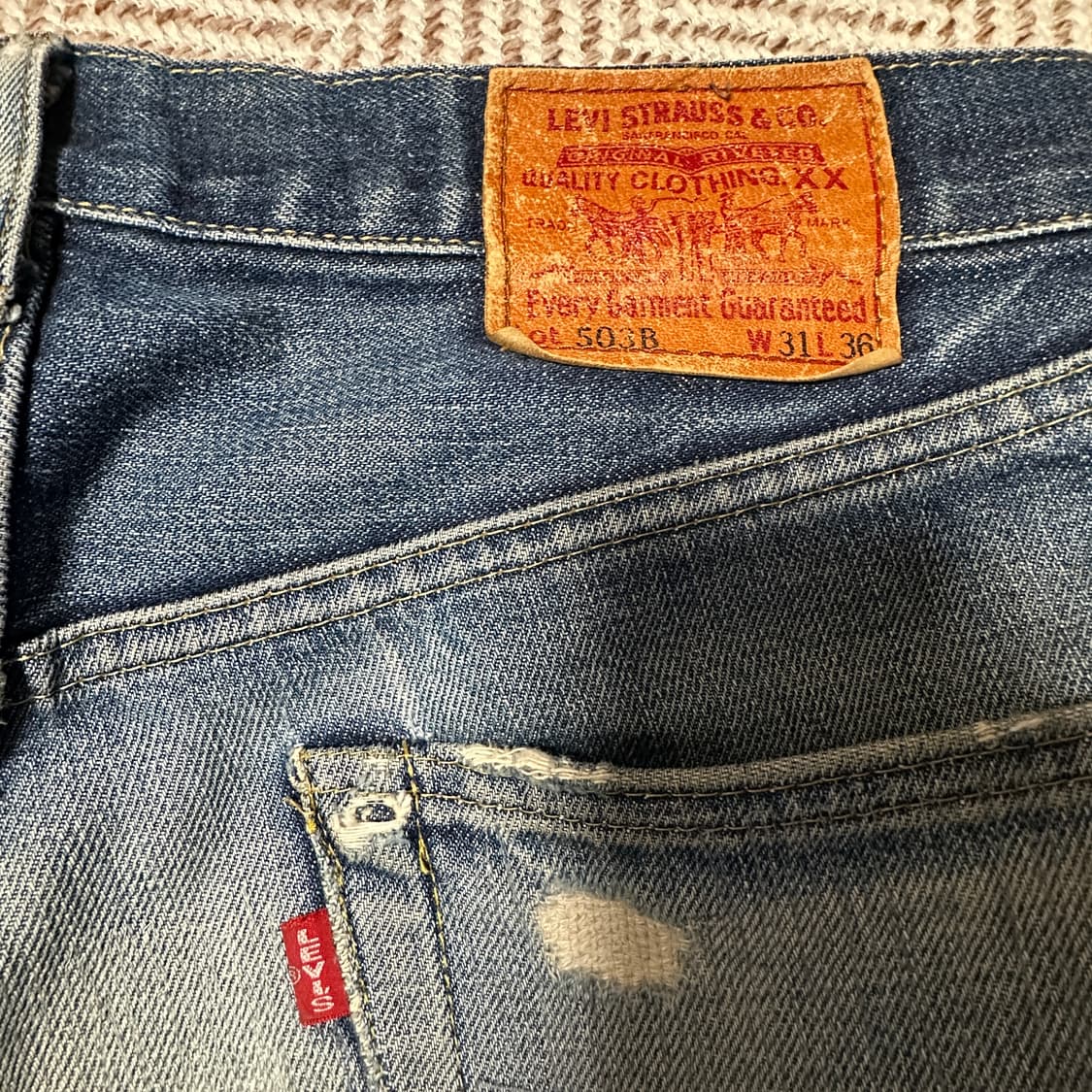 LEVI'S 503B 90's japan selvedge jeans 상품이미지3
