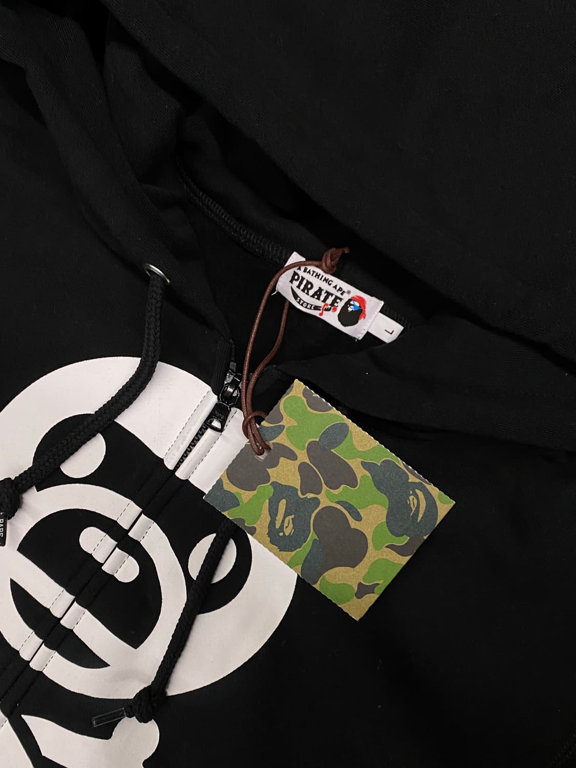 새상품 베이프 마일로본크로스 후드집업 L/XL 상품이미지4