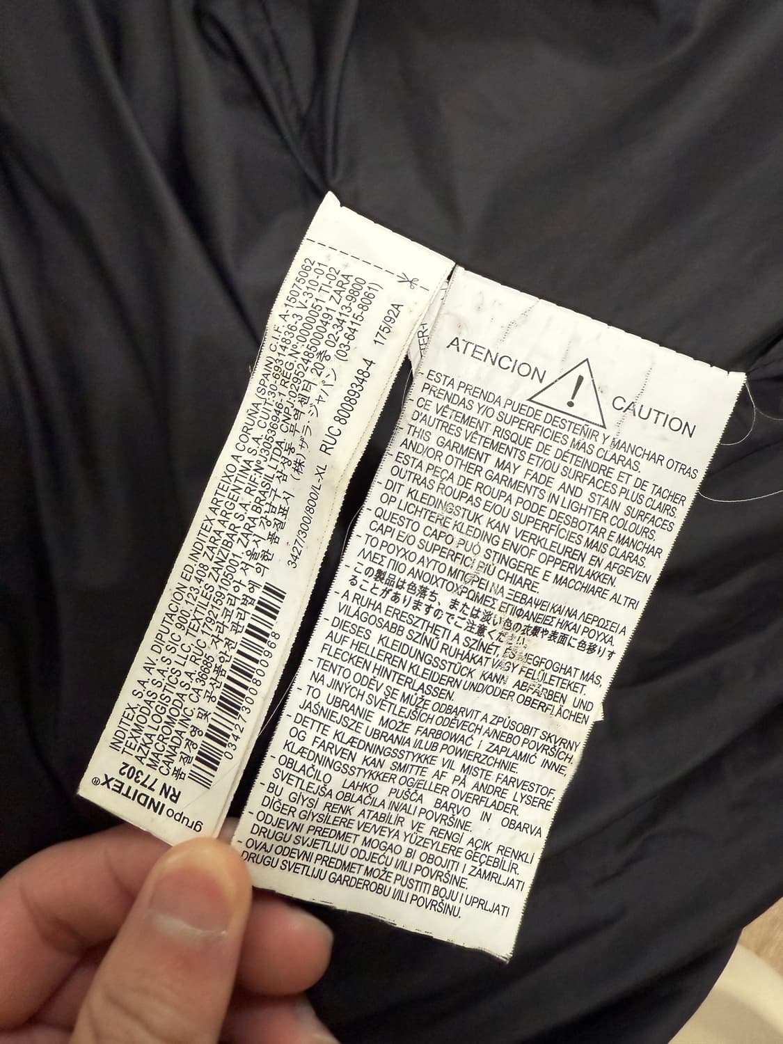 자라 에코레더 패딩 3427/300/800 L-XL 상품이미지8