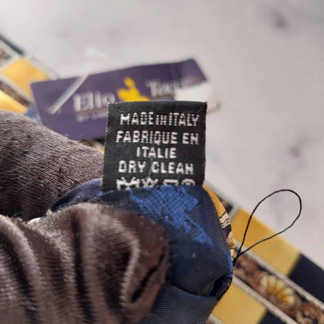 엘리오 타치 실크 클래식 프린트 넥타이 9.6cm 새상품 K1497
 상품이미지10