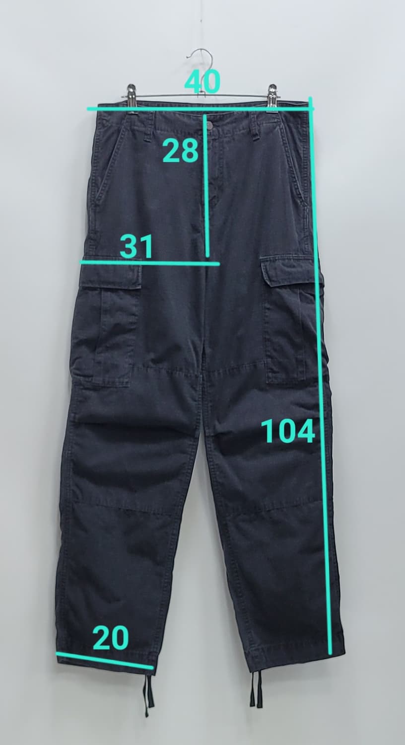 carhartt 칼하트 빈티지 블랙 워싱 카고 팬츠  / 남 30X32 상품이미지10