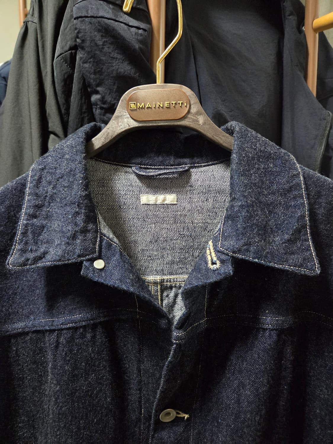 24aw 코모리 데님자켓 네이비 2사이즈 상품이미지2