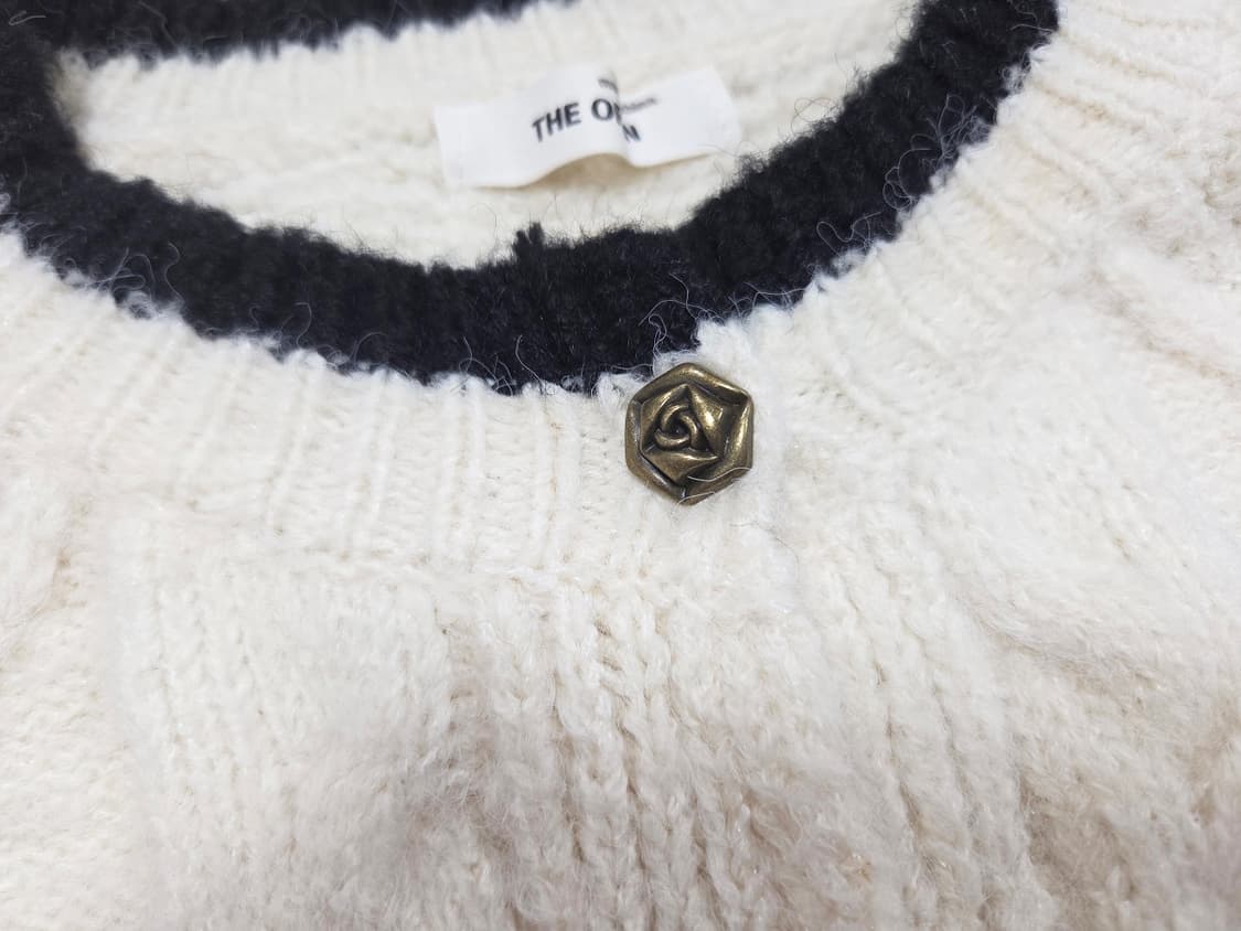 더오픈(THE OPEN) 케이블 니트가디건 프리사이즈 새상품 상품이미지5