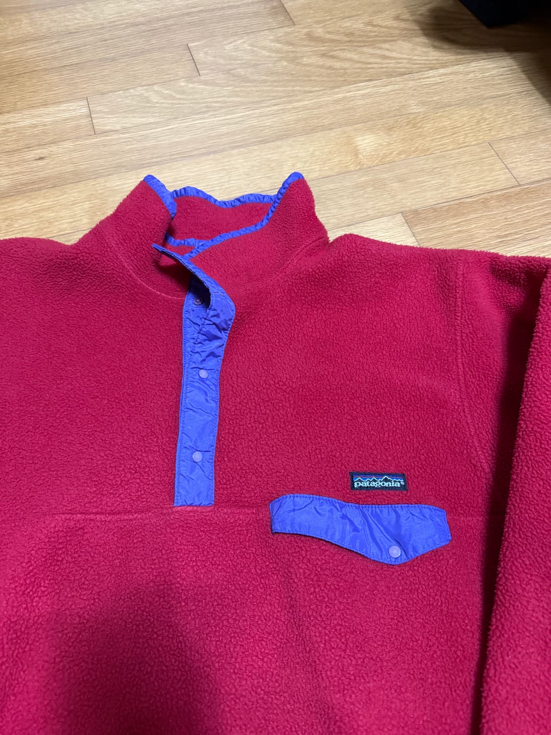 XL 파타고니아 빈티지 신칠라 레드 주머니 보라 상품이미지3