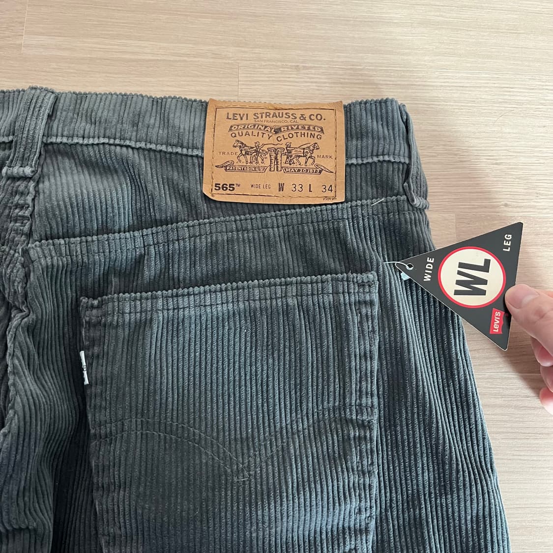 [33X34] 90s 빈티지 리바이스 565 코듀로이 상품이미지6