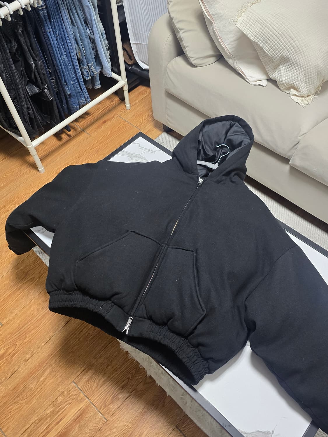 Stu 패디드 후드 집업 m사이즈 상품이미지2