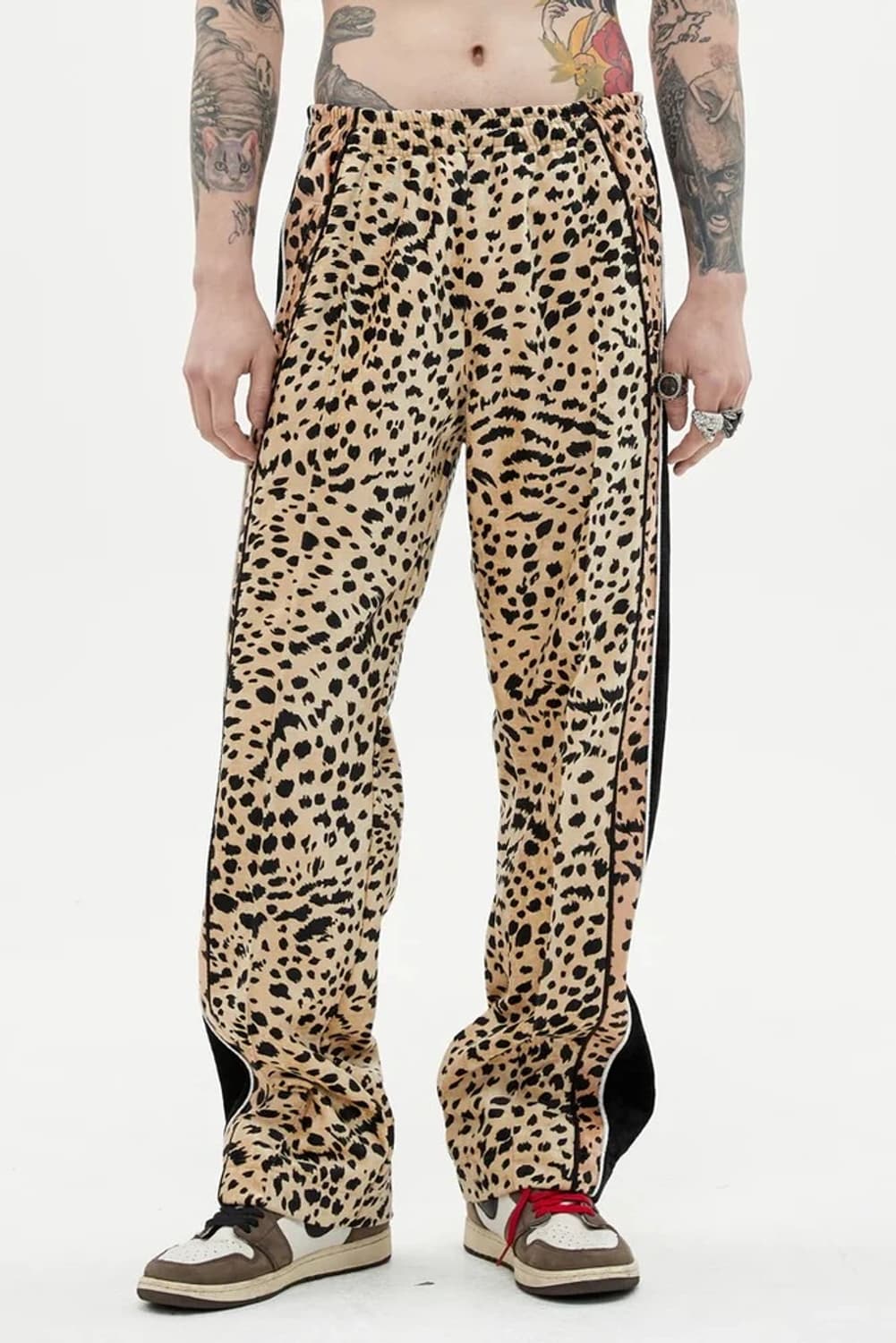 MMIC 레오파드 벨벳 스웻 팬츠 PN8039 상품이미지2