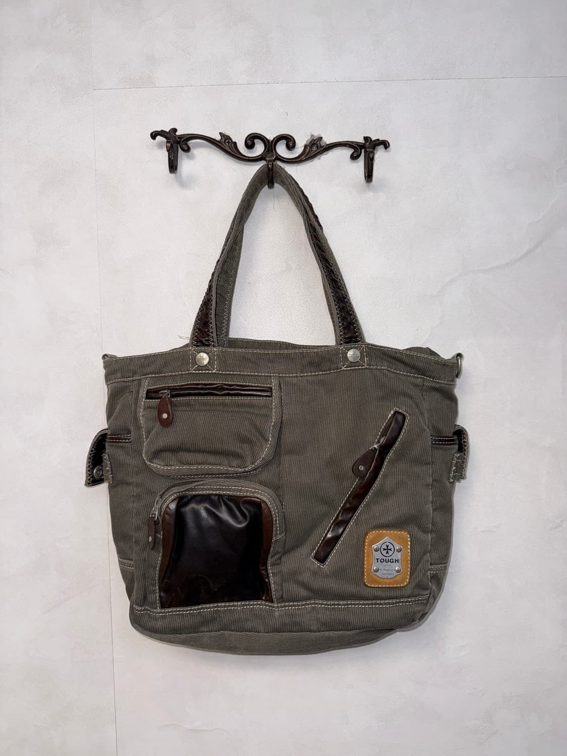 TOUGH jeansmith gray corduroy worker bag 상품이미지1