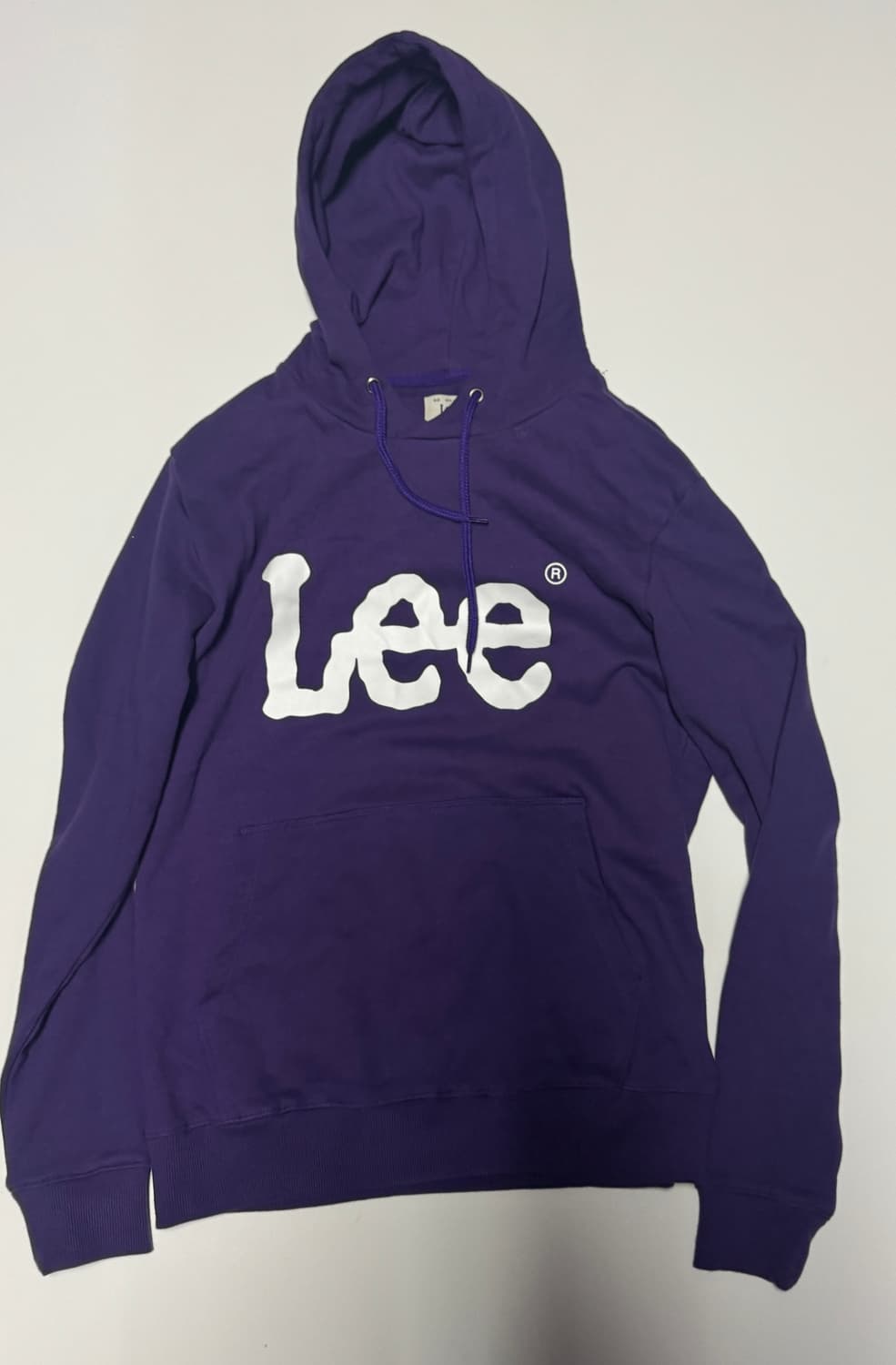 리 Lee 빅 로고 스펠아웃 후드티 S 퍼플 상품이미지1