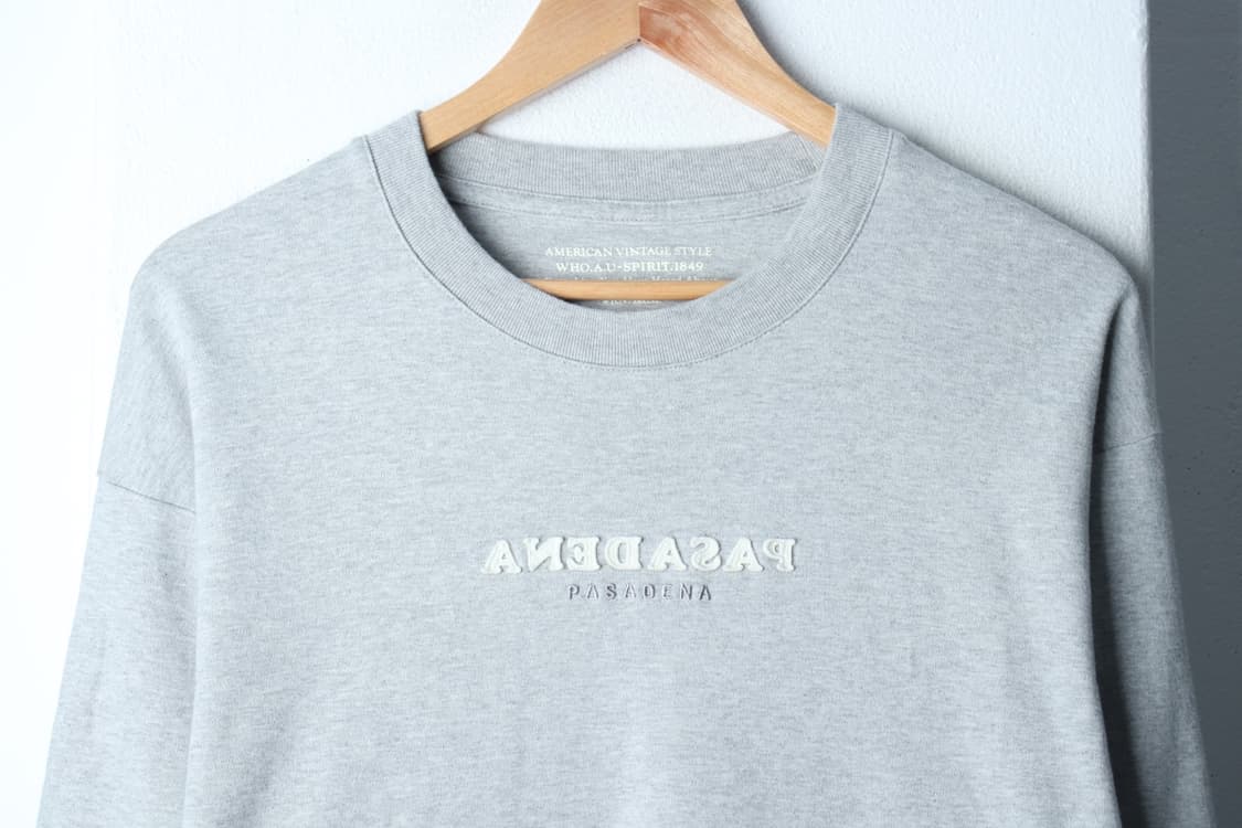 (L-XL) 후아유 반팔 티셔츠 스몰로고 그레이 올드스쿨-H31796 상품이미지3