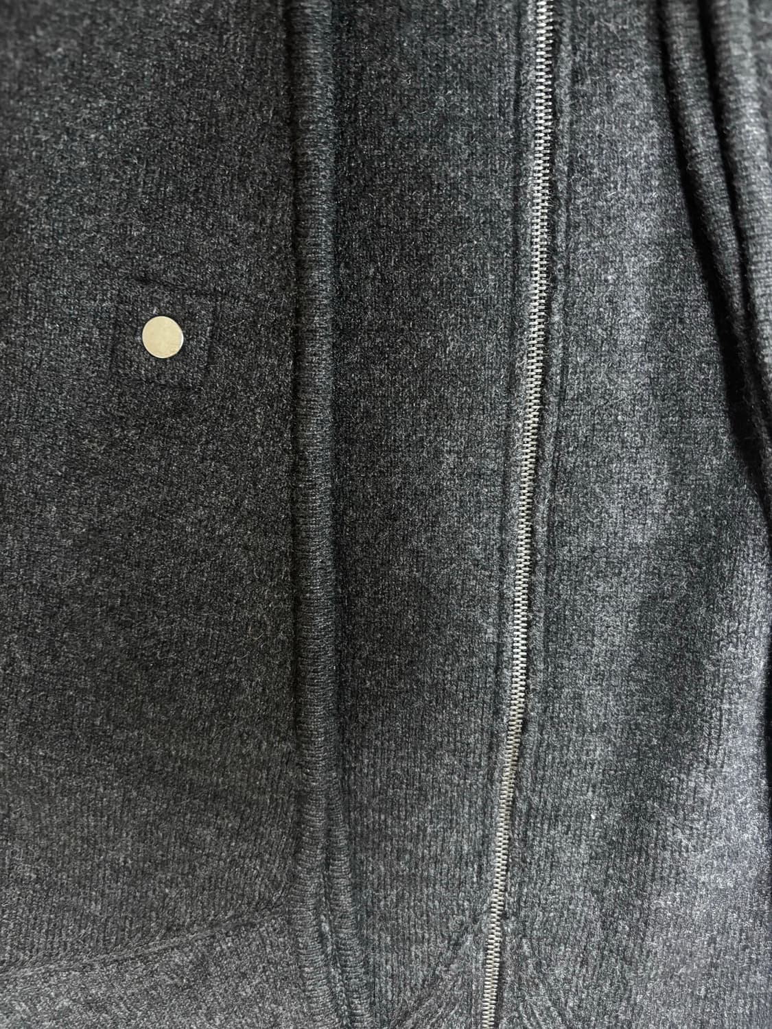 더캐시미어 인기 케이프 니트 차콜그레이 상품이미지2