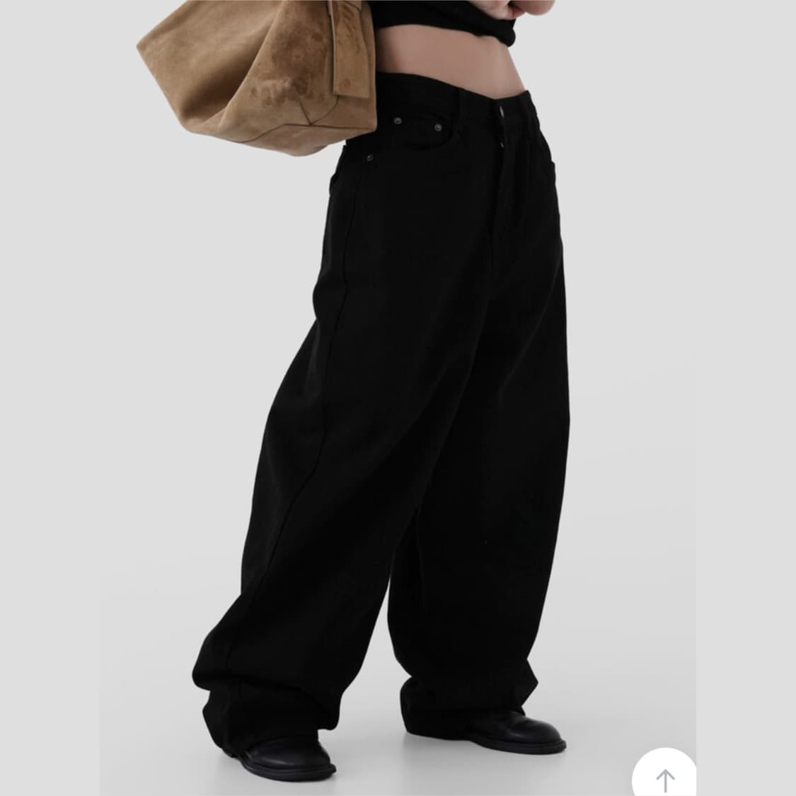 [새상품] 어텀 워크커브드팬츠 블랙 S 상품이미지1