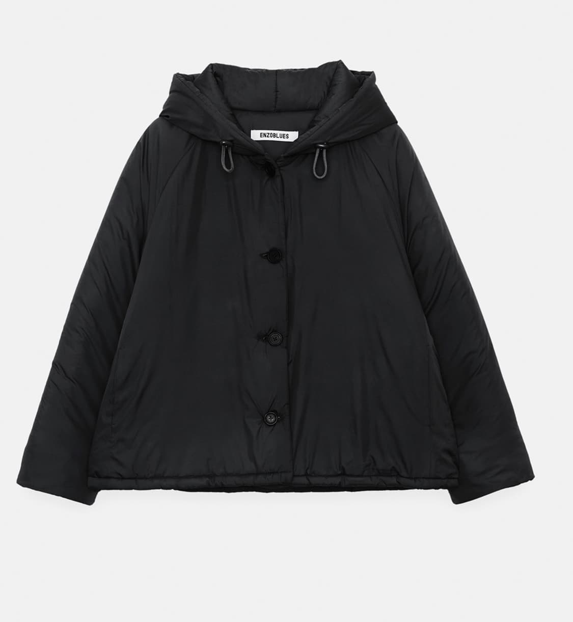 엔조블루스 후디 푸퍼 자켓 블랙 색상  상품이미지1