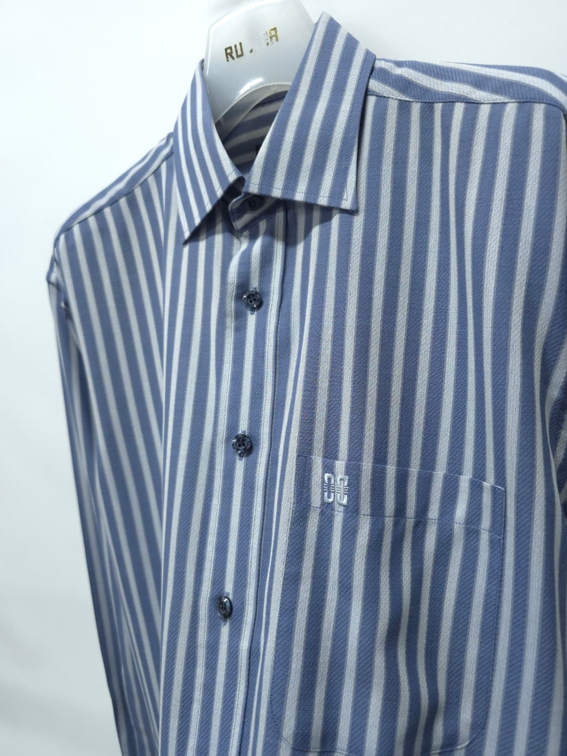 닥스 블루 스트라이프 남성 울실크 셔츠 (95~100) 상품이미지7