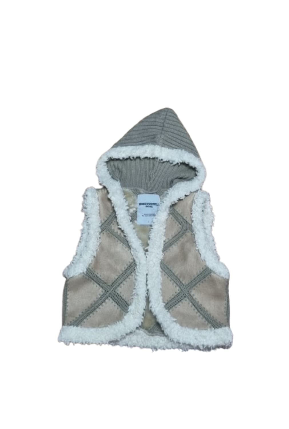 honeysuckle rose 모리걸 털 후드 베스트 상품이미지2