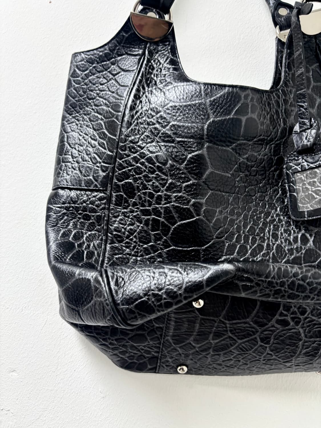 “Vintage” Y2K Snake Pattern Black Leathe 상품이미지7