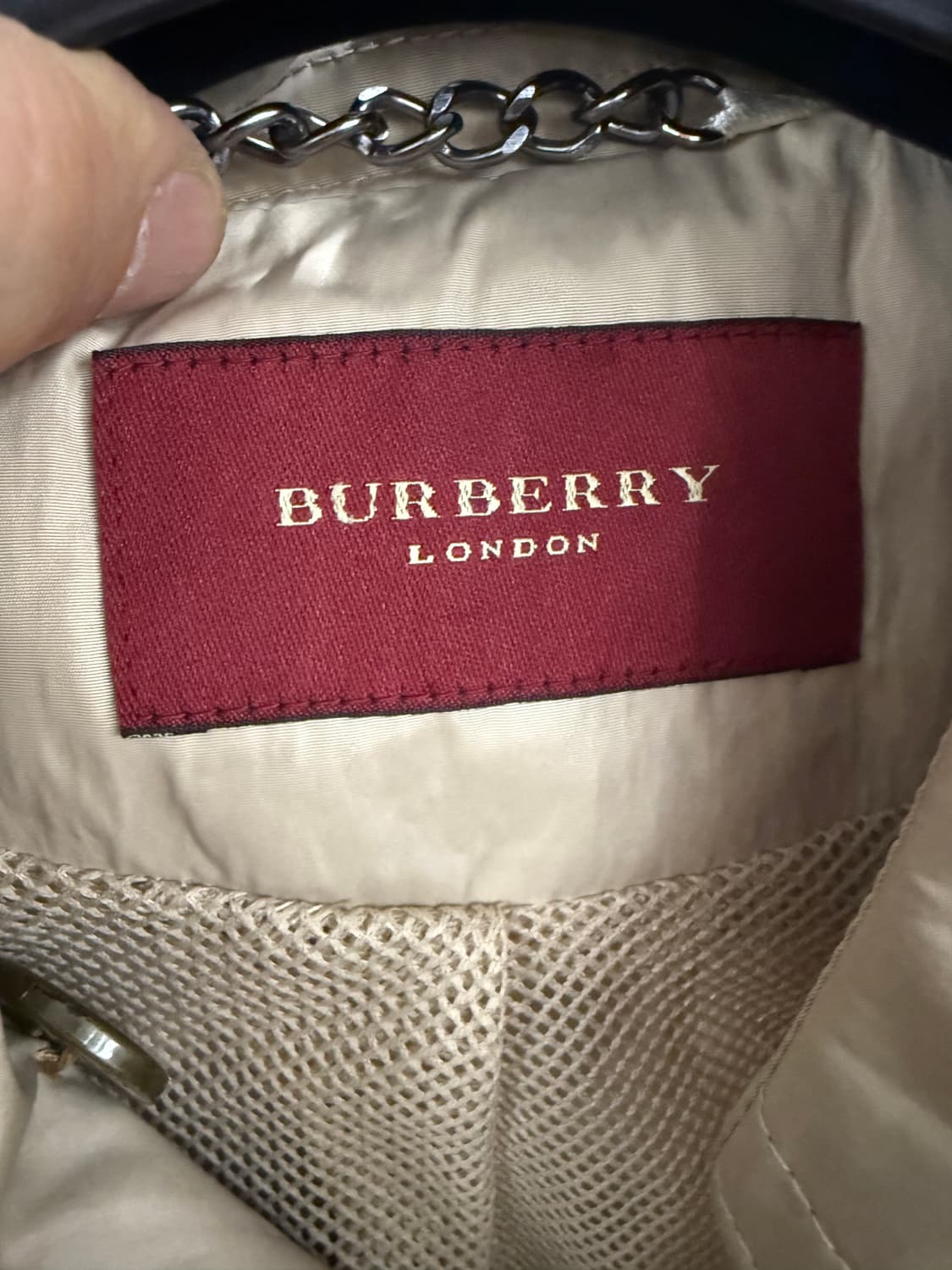 버버리 런던 베이지 트렌치 코트S 상품이미지7